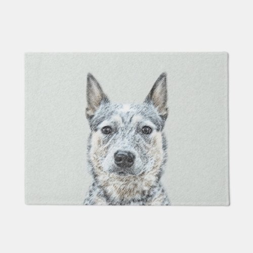 Australian Cattle Dog _ Cute Original Dog Art Doormat