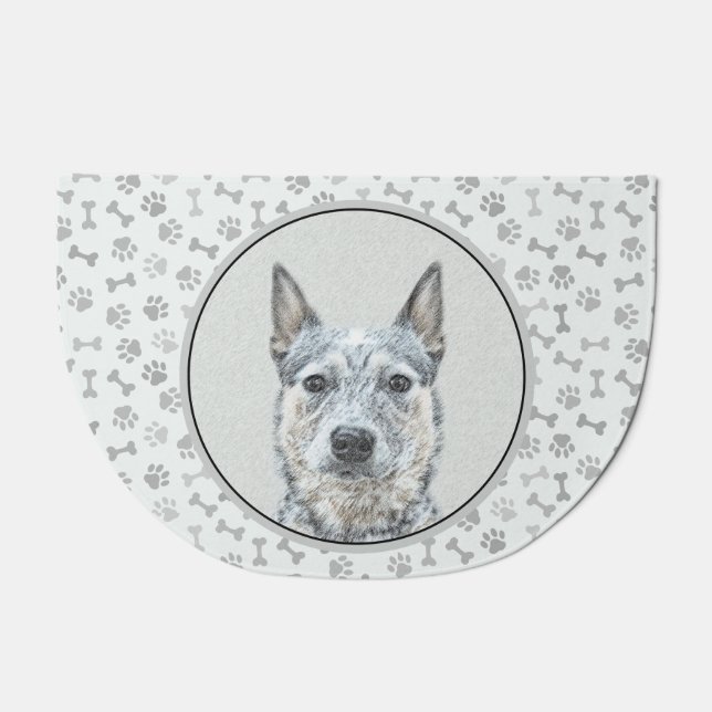 Australian Cattle Dog - Cute Original Dog Art Doormat (Front)
