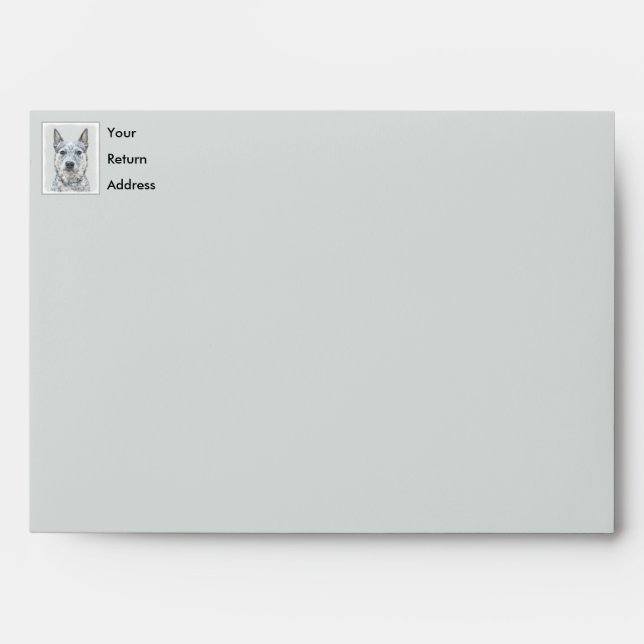 Australian Cattle Dog - Cute Original Dog Art Envelope (Front)