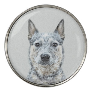 Australian Cattle Dog - Cute Original Dog Art Golf Ball Marker