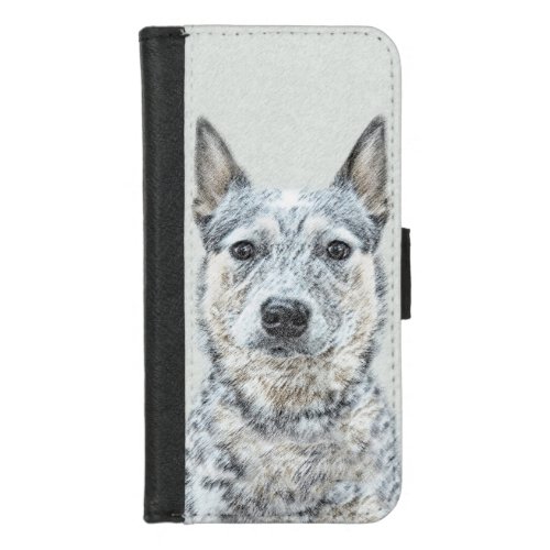 Australian Cattle Dog _ Cute Original Dog Art iPhone 87 Wallet Case