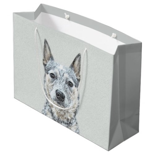 Australian Cattle Dog _ Cute Original Dog Art Large Gift Bag