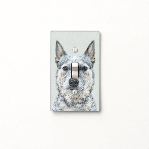 Australian Cattle Dog _ Cute Original Dog Art Light Switch Cover