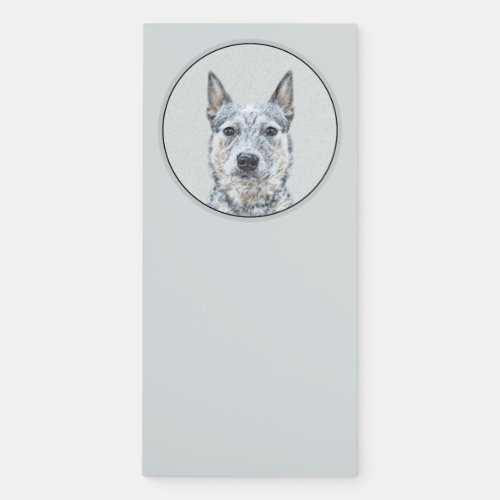 Australian Cattle Dog _ Cute Original Dog Art Magnetic Notepad