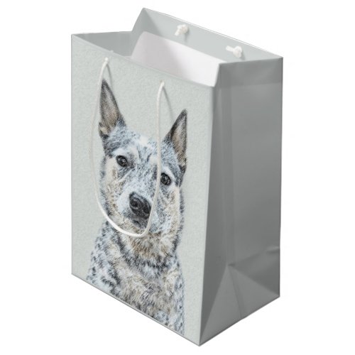 Australian Cattle Dog _ Cute Original Dog Art Medium Gift Bag
