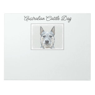 Australian Cattle Dog - Cute Original Dog Art Notepad