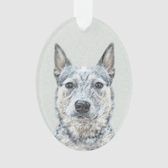 Australian Cattle Dog - Cute Original Dog Art Ornament (Front)