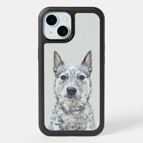 Australian Cattle Dog _ Cute Original Dog Art iPhone 15 Case