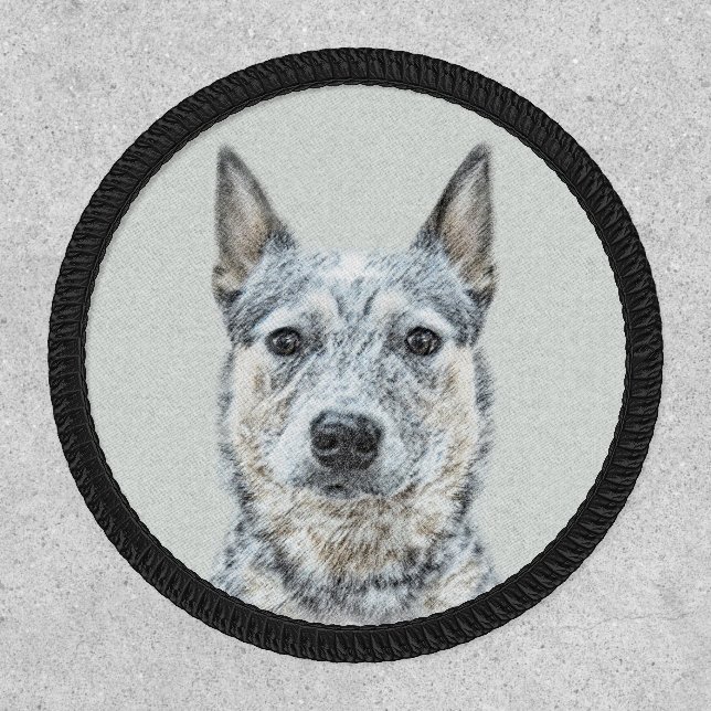 Australian Cattle Dog - Cute Original Dog Art Patch (Front)