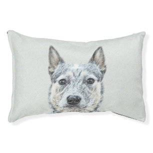 Australian Cattle Dog - Cute Original Dog Art Pet Bed