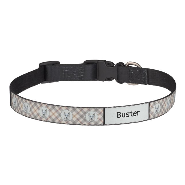 Australian Cattle Dog - Cute Original Dog Art Pet Collar (Front)