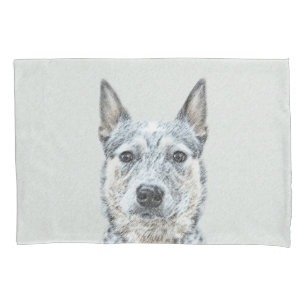 Australian Cattle Dog - Cute Original Dog Art Pillow Case