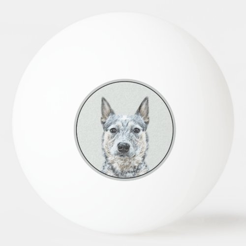 Australian Cattle Dog _ Cute Original Dog Art Ping Pong Ball