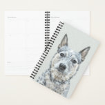 Australian Cattle Dog - Cute Original Dog Art Planner<br><div class="desc">Australian Cattle Dog dog portrait, original painting. We specialize in cute and funny original art. Buy this for yourself or as a great gift for your Australian Cattle Dog loving friends. Be creative - click on CUSTOMIZE to add/remove/change text, resize the picture, change colors or anything else the customization tool...</div>