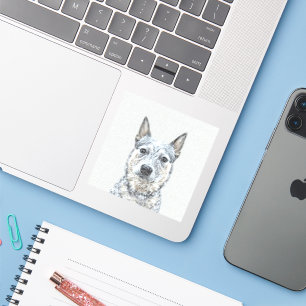 Australian Cattle Dog - Cute Original Dog Art Sticker