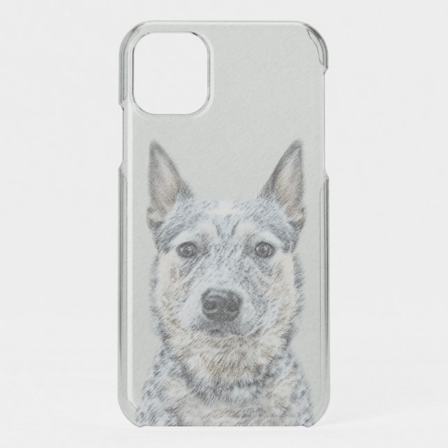 Australian Cattle Dog - Cute Original Dog Art Uncommon iPhone Case (Back)