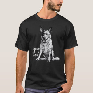 Australian Cattle Dog Dad Blue Heeler Dad Cattle D T-Shirt