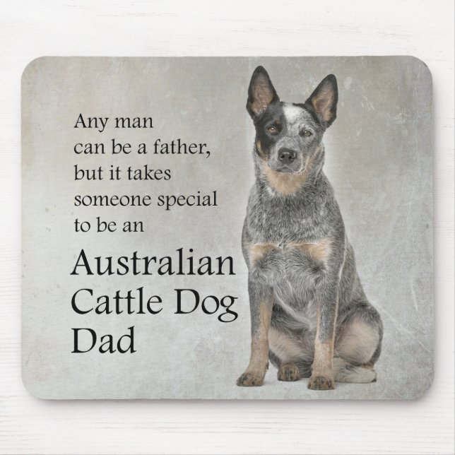 Australian Cattle Dog Dad Mousepad (Front)