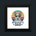 Australian Cattle Dog Dad Vintage Sunset Shirt_1 Gift Box<br><div class="desc">Australian Cattle Dog Dad Vintage Sunset Shirt_1</div>