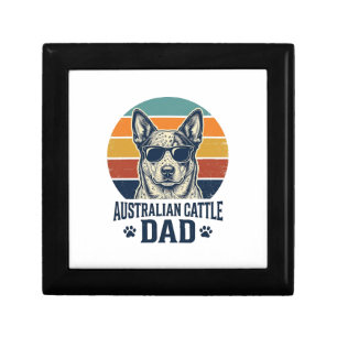 Australian Cattle Dog Dad Vintage Sunset Shirt_1 Gift Box