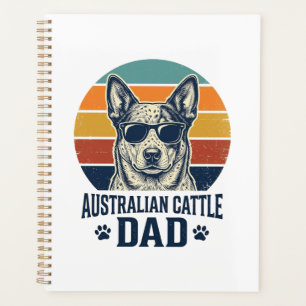 Australian Cattle Dog Dad Vintage Sunset Shirt_1 Planner