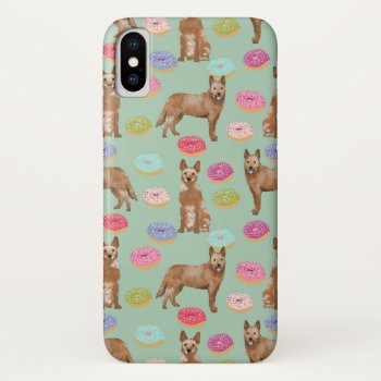 Australian Cattle Dog Donuts Red Heeler Iphone Xs Case by FriendlyPets at Zazzle