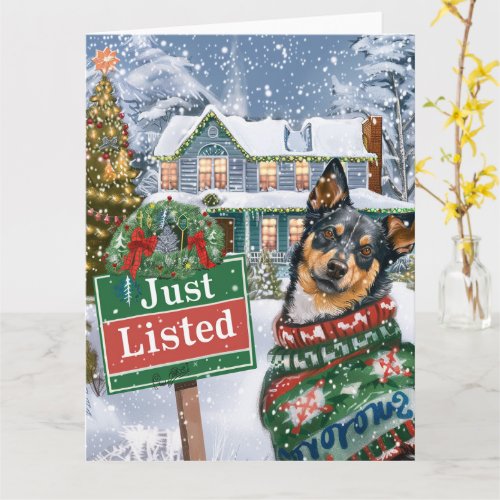 Australian Cattle Dog Festive Realtor Christmas Card