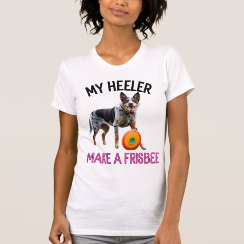 Australian cattle dog frisbee Premium T_Shirt