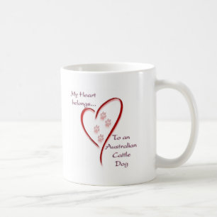 Australian Cattle Dog Heart Belongs Coffee Mug
