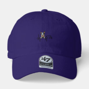 Australian Cattle Dog Heartbeat Ecg Heart Paw 47 Brand Hat