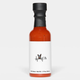 Australian Cattle Dog Heartbeat Ecg Heart Paw Hot Sauces