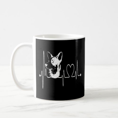 Australian Cattle Dog Heartbeat Ekg Dogs Are My Ca Coffee Mug