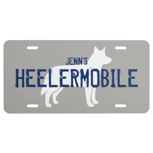 Australian Cattle Dog Heelermobile Custom License Plate
