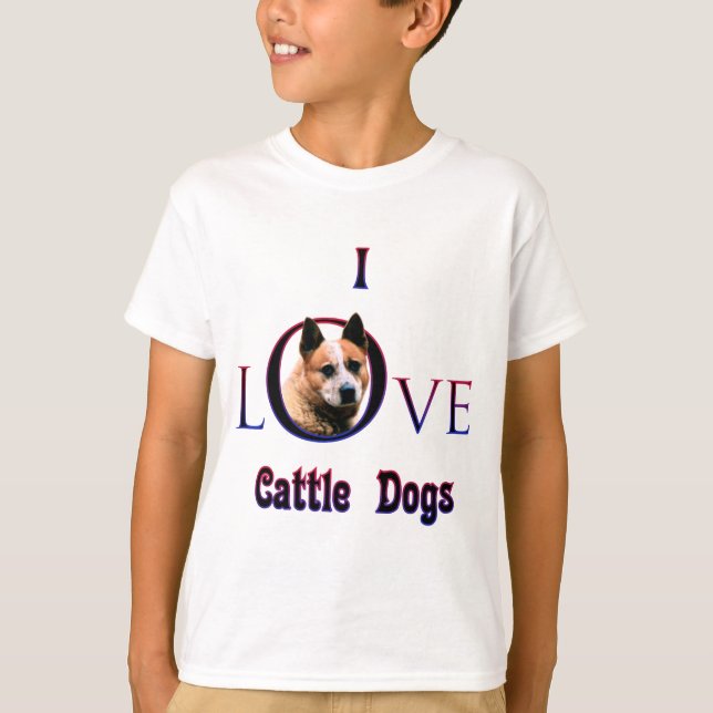 Australian Cattle Dog I Love T-Shirt (Front)