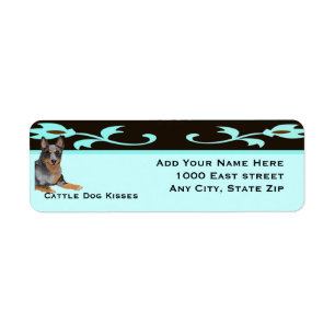 Australian Cattle Dog Kisses Label