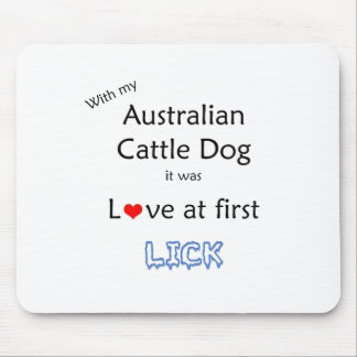 Australian Cattle Dog Lick Design Mouse Pad