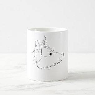 Australian Cattle Dog Line Art Gift Idea Coffee Mug