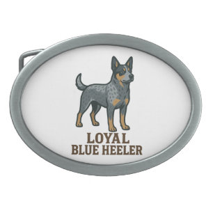Australian Cattle Dog Loyal Blue Heeler Belt Buckle