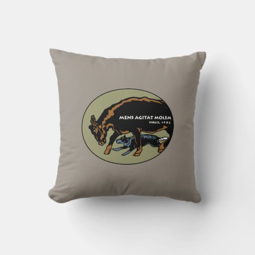 Australian Cattle Dog _ Mind Moves Matter Throw Pillow