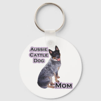 Australian Cattle Dog Mom 4 - Keychain