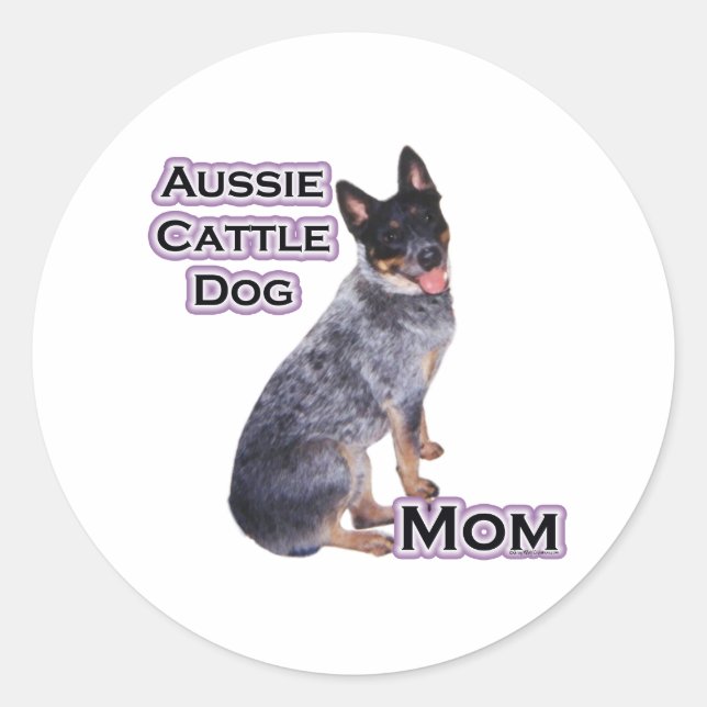 Australian Cattle Dog Mom 4 - Sticker (Front)
