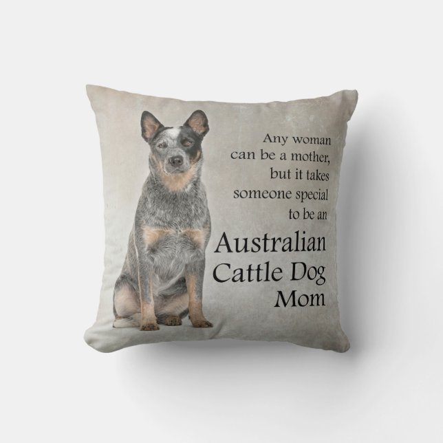 Australian Cattle Dog Mom Pillow (Front)