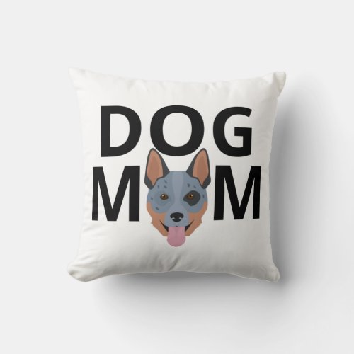 Australian cattle dog mom Premium 2 Throw Pillow