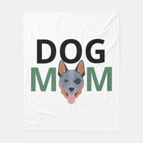 Australian cattle dog mom Premium Fleece Blanket