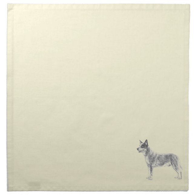 Australian Cattle Dog Napkin (Front)