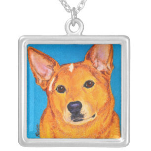 Australian Cattle Dog Necklace - "Red"