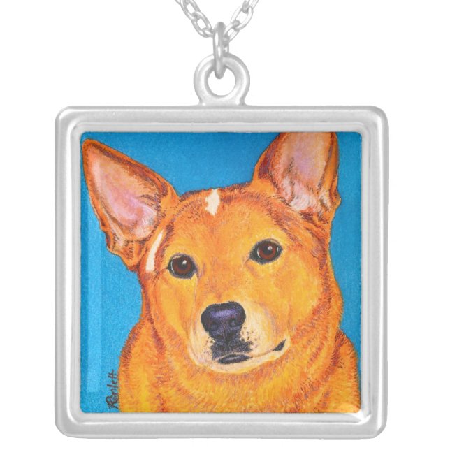 Australian Cattle Dog Necklace - "Red" (Front)