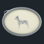 Australian Cattle Dog Oval Belt Buckle<br><div class="desc">Australian Cattle Dog</div>