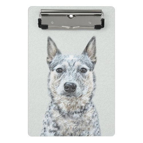 Australian Cattle Dog Painting _ Cute Original Art Mini Clipboard