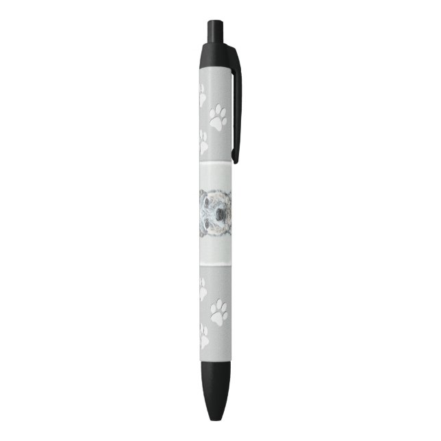 Australian Cattle Dog Painting - Cute Original Art Pen (Bottom (Vertical))